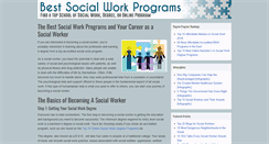 Desktop Screenshot of bestsocialworkprograms.com