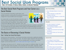 Tablet Screenshot of bestsocialworkprograms.com